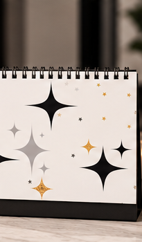 Night Star Desk Calendar 2027